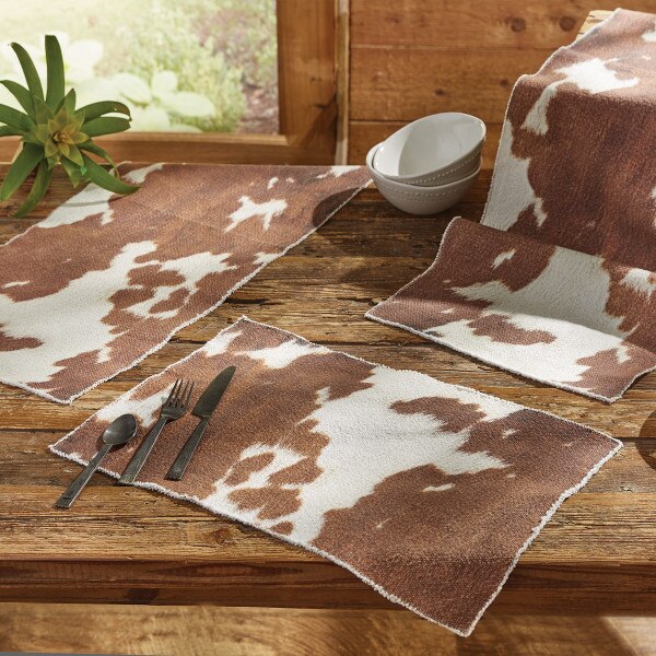 Cowhide Table Runner 36"L Park Designs